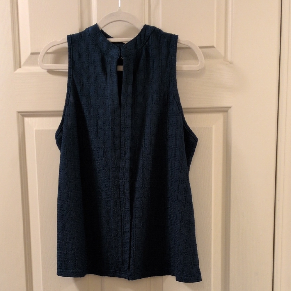 SHEIN Dark Blue Sleeveless Blouse